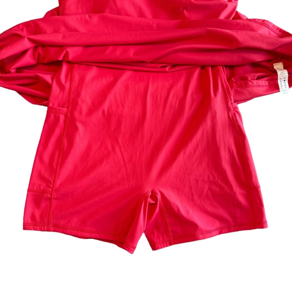 Women's Coral Tank Dress with Built-In Shorts - Picture 6 of 16